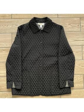 Vintage 90’s Black Talbots Plaid Lined Blazer Coat